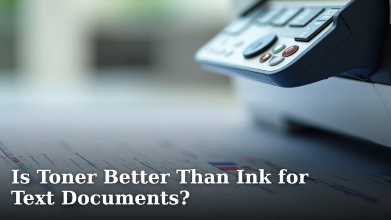Is Toner Better Than Ink for Text Documents?